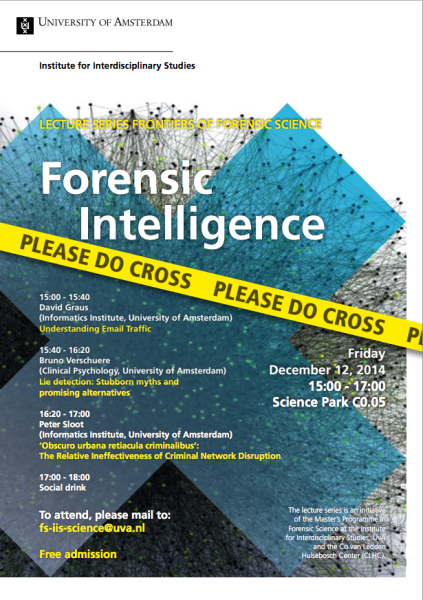 Frontiers of Forensic Science flyer